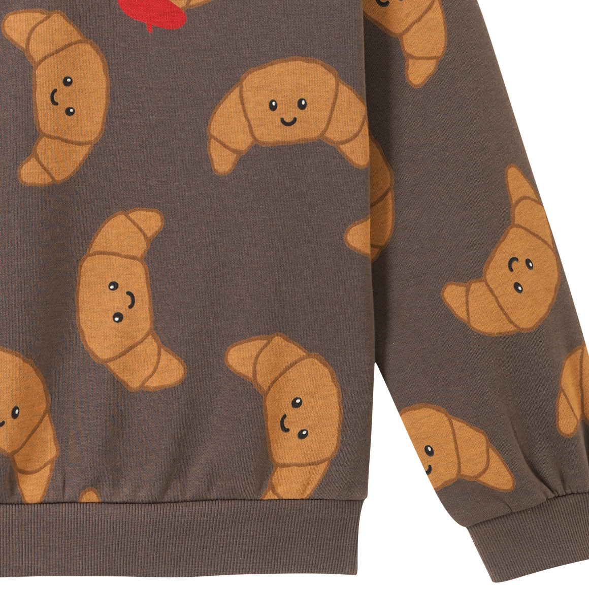 Kinder Sweatshirt mit Crossaint-Print