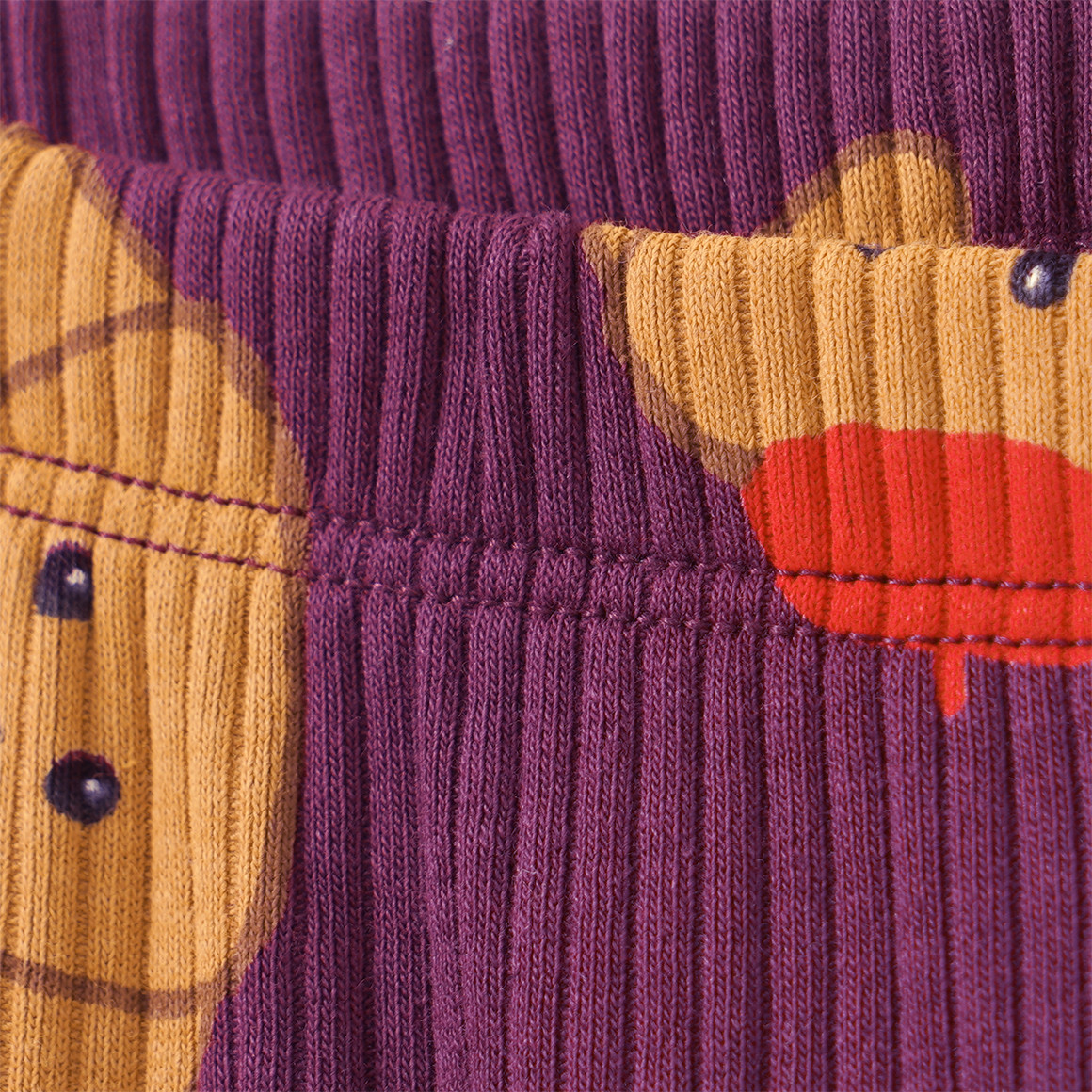 Mädchen Leggings mit Rippstruktur