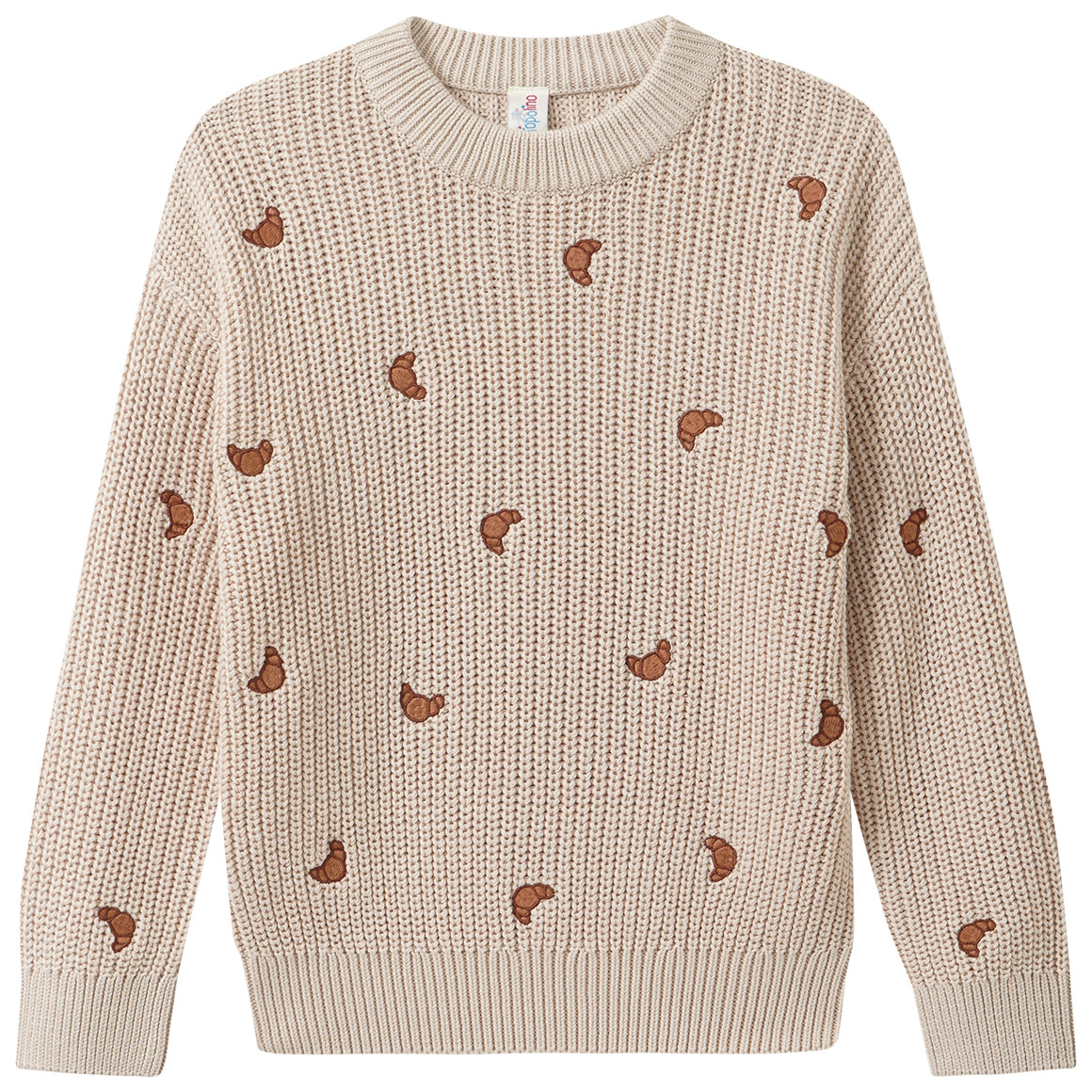 Kinder Strickpullover mit Stickerei