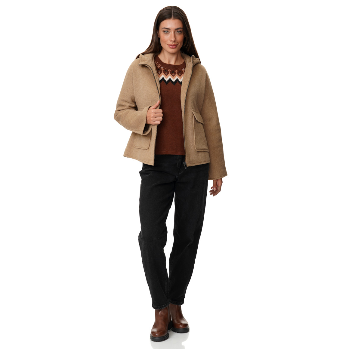 Damen Jacke mit Woll-Anteil