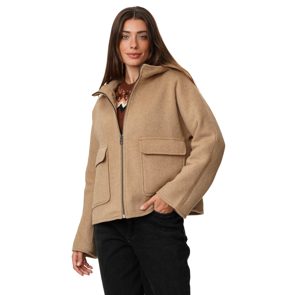Damen Jacke mit Woll-Anteil