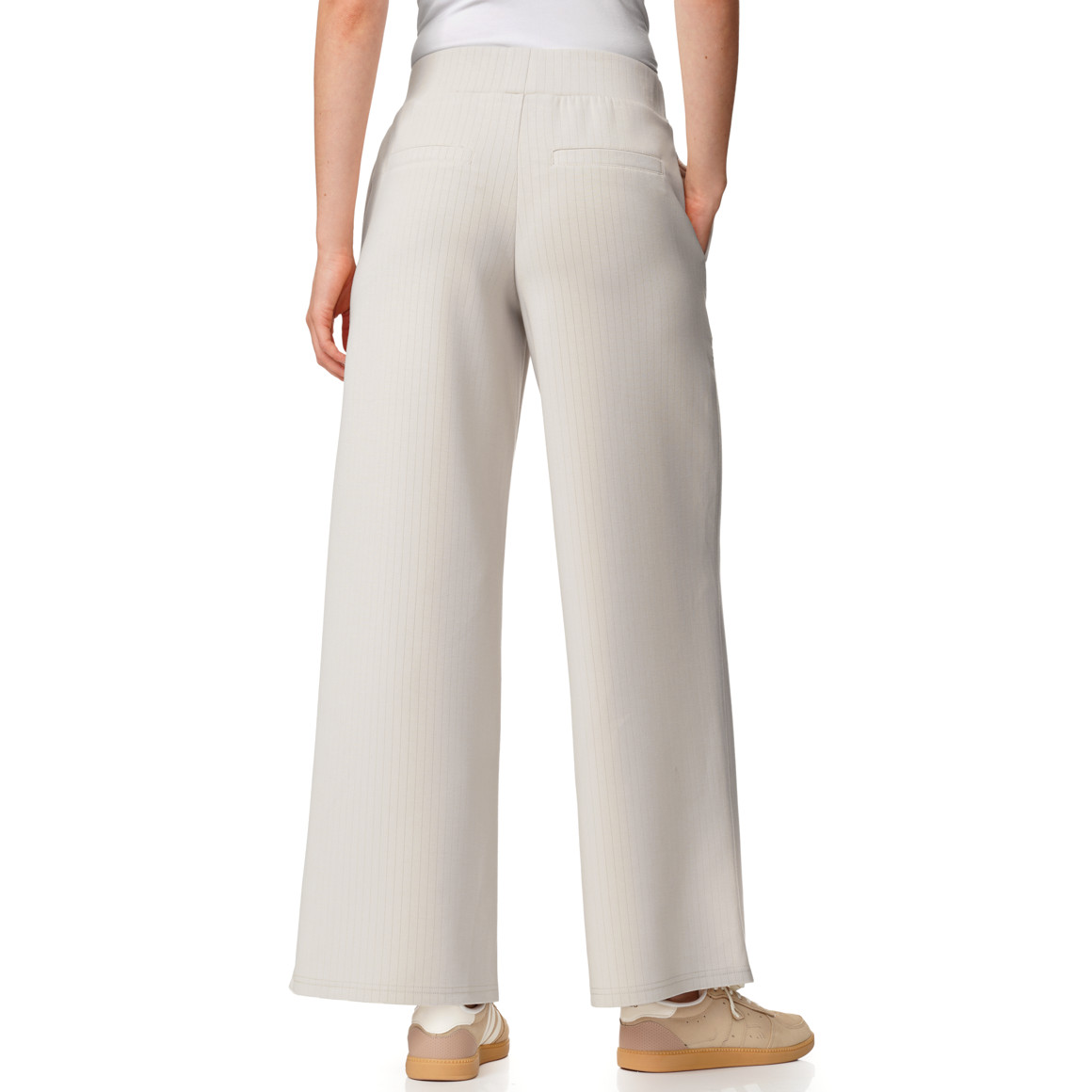 Damen Modal-Wide-Leg-Hose mit Elastikbund