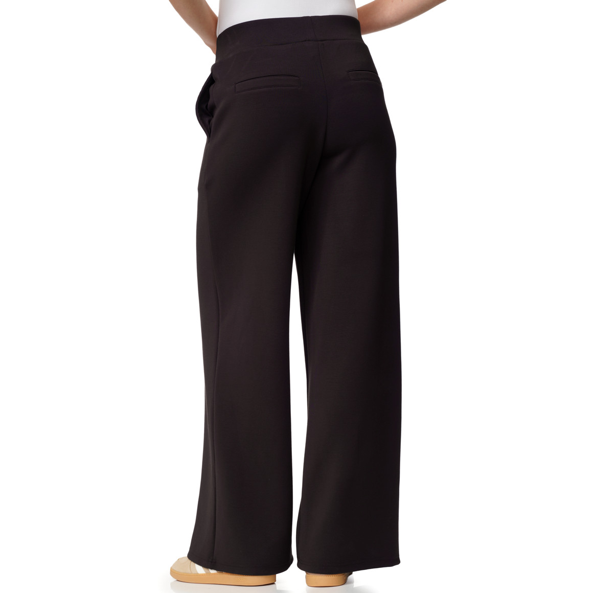 Damen Modal-Wide-Leg-Hose mit Elastikbund