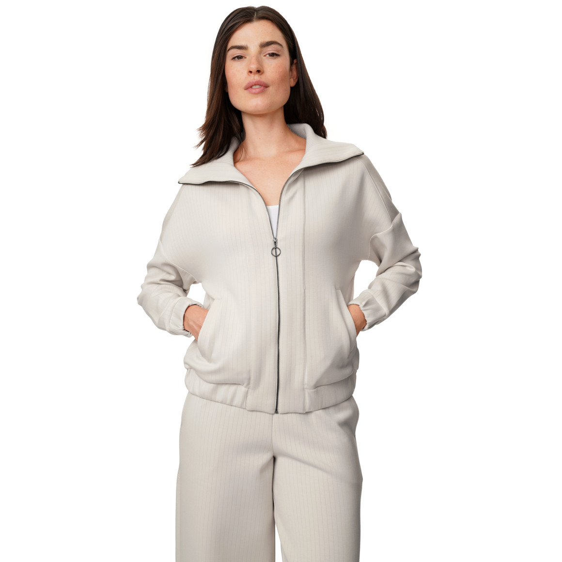 Damen Modal-Jacke mit hohem Kragen