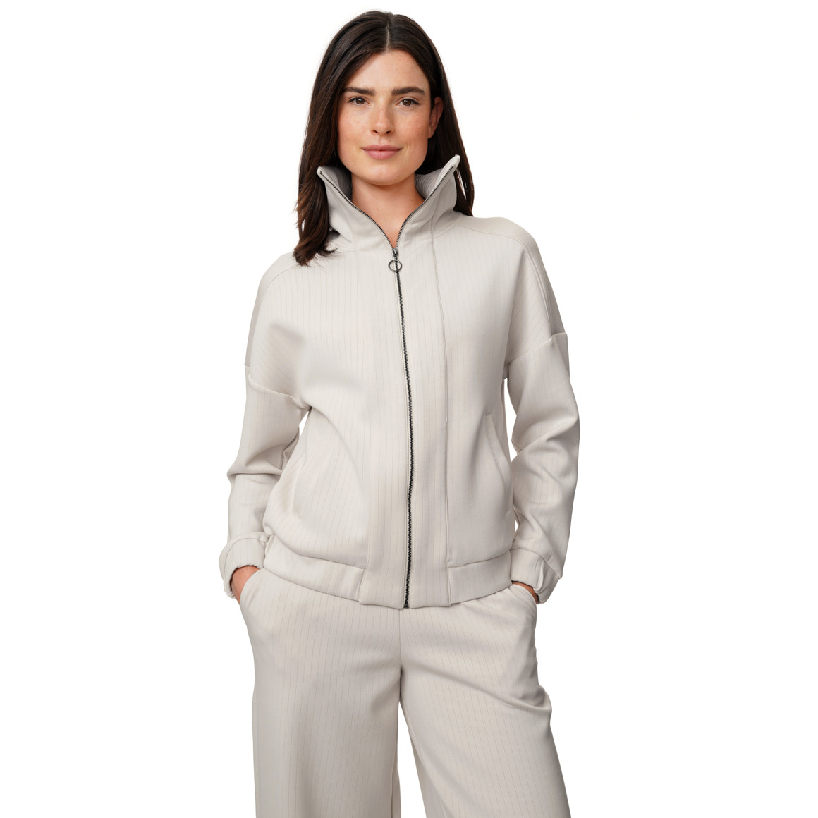 Damen Modal-Jacke mit hohem Kragen