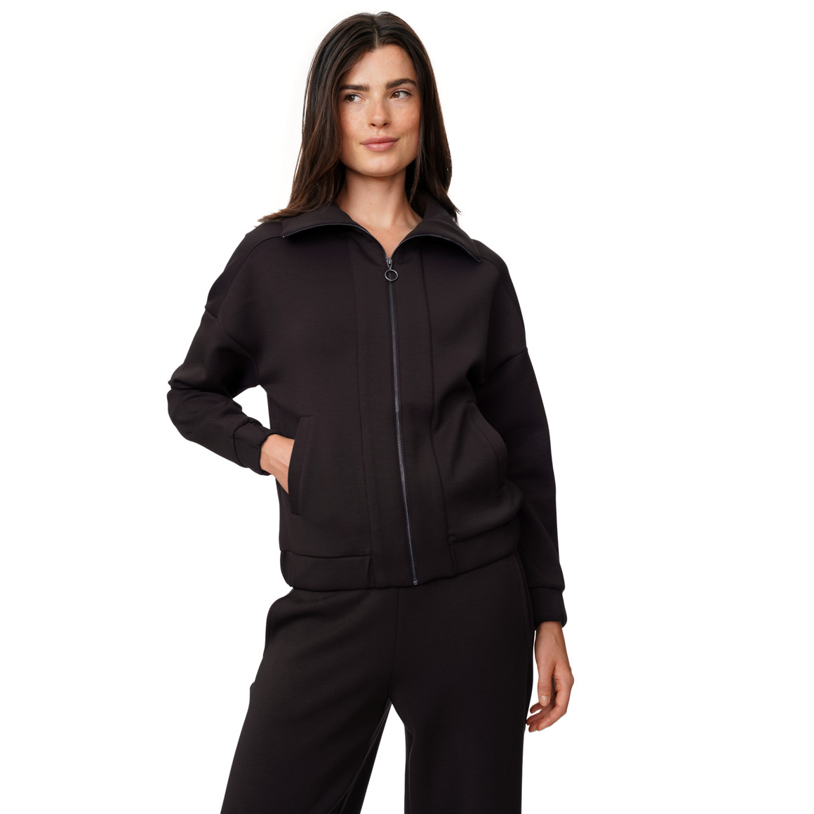 Damen Modal-Jacke mit hohem Kragen