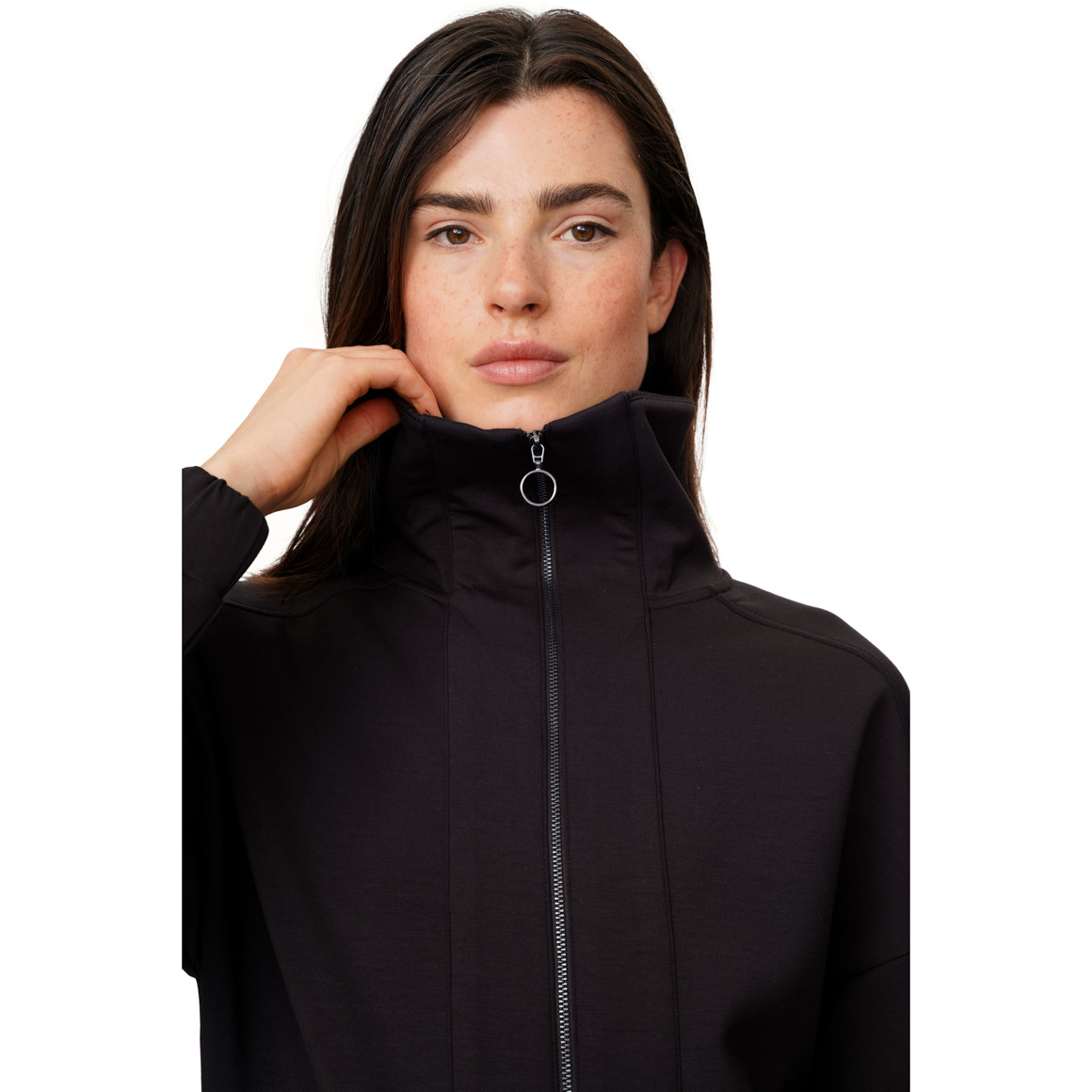 Damen Modal-Jacke mit hohem Kragen