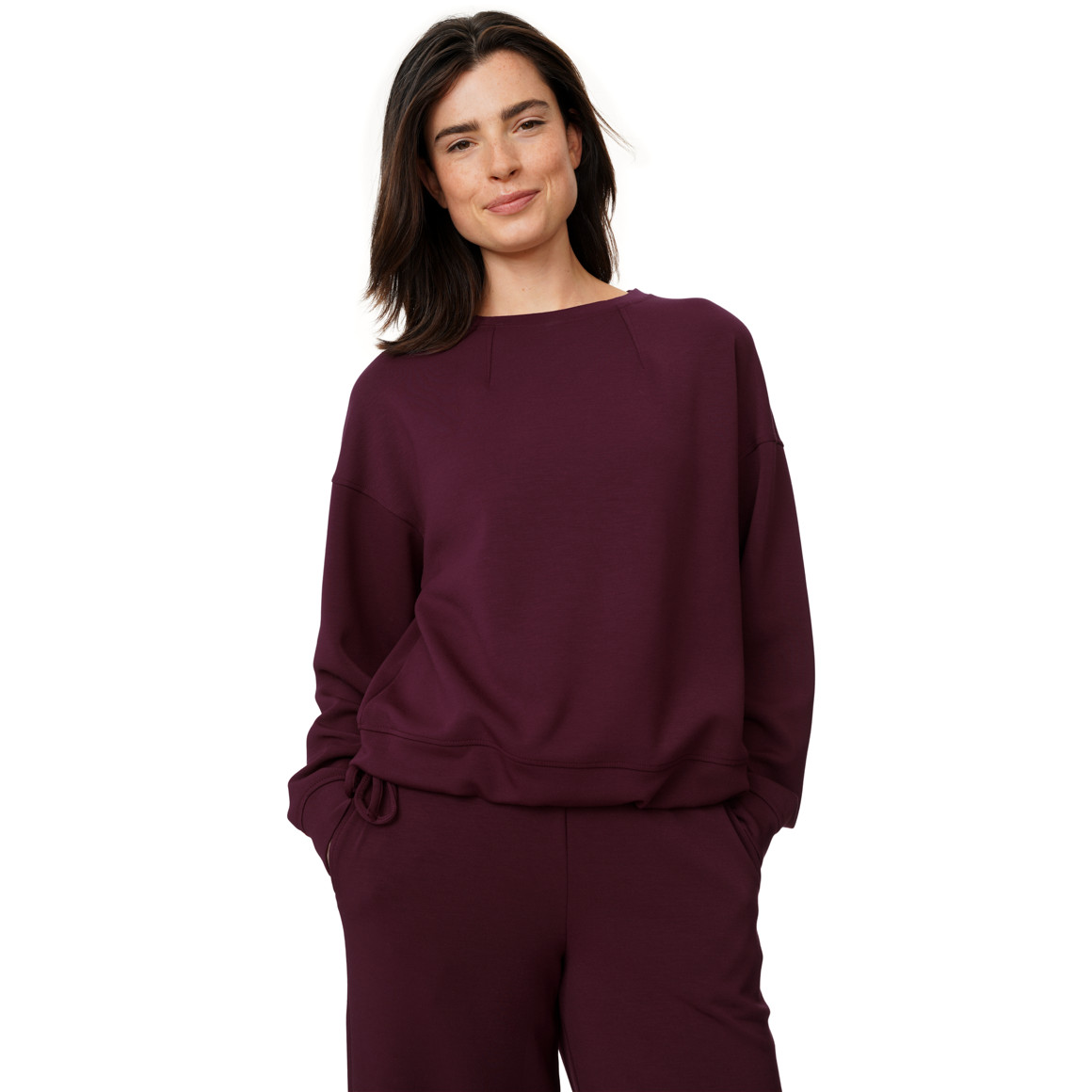 Damen Modal-Shirt mit Rundhals