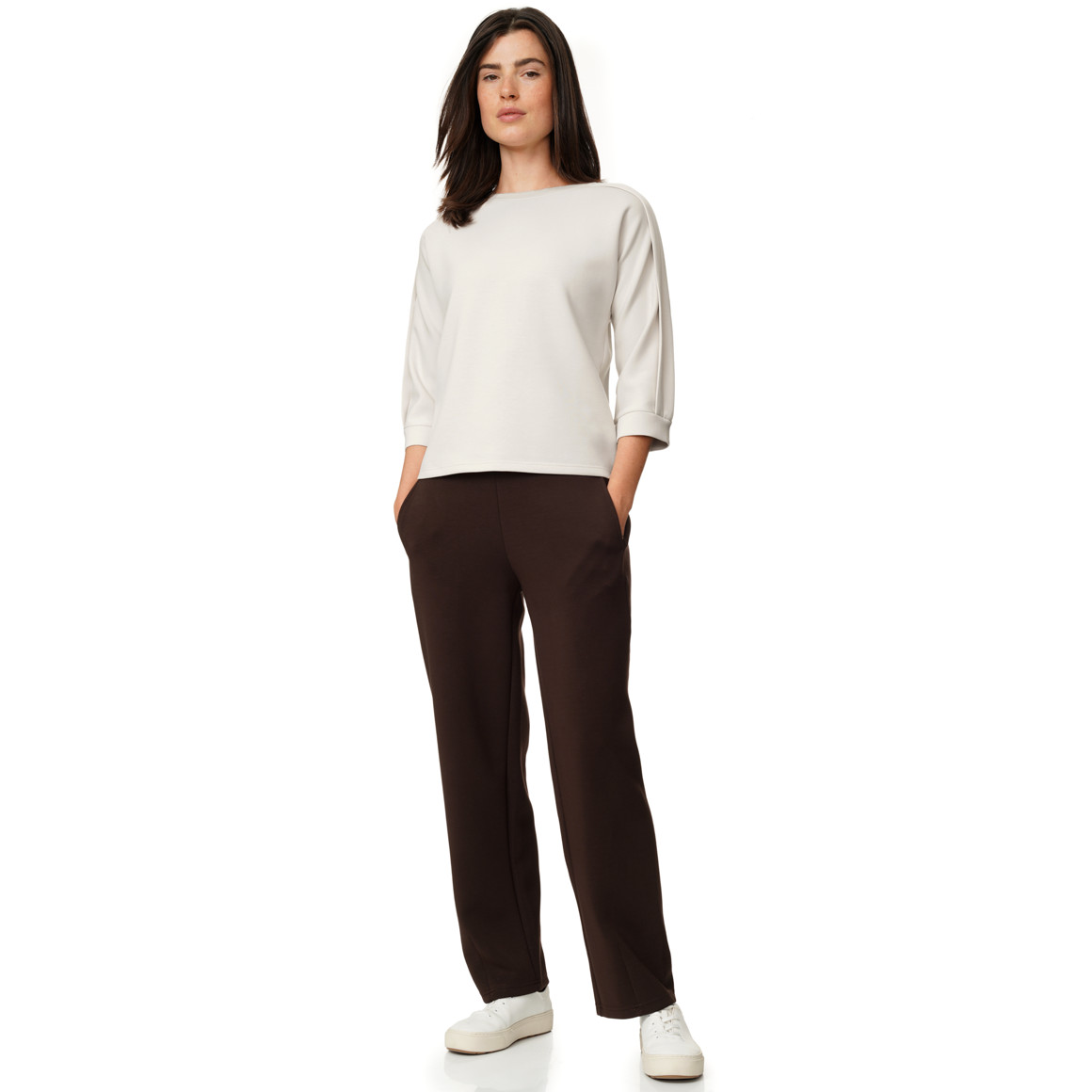 Damen Modal-Shirt in Unifarben