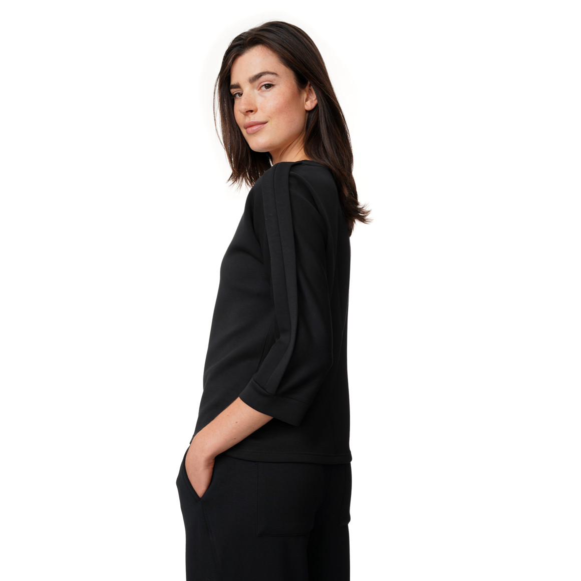 Damen Modal-Shirt in Unifarben