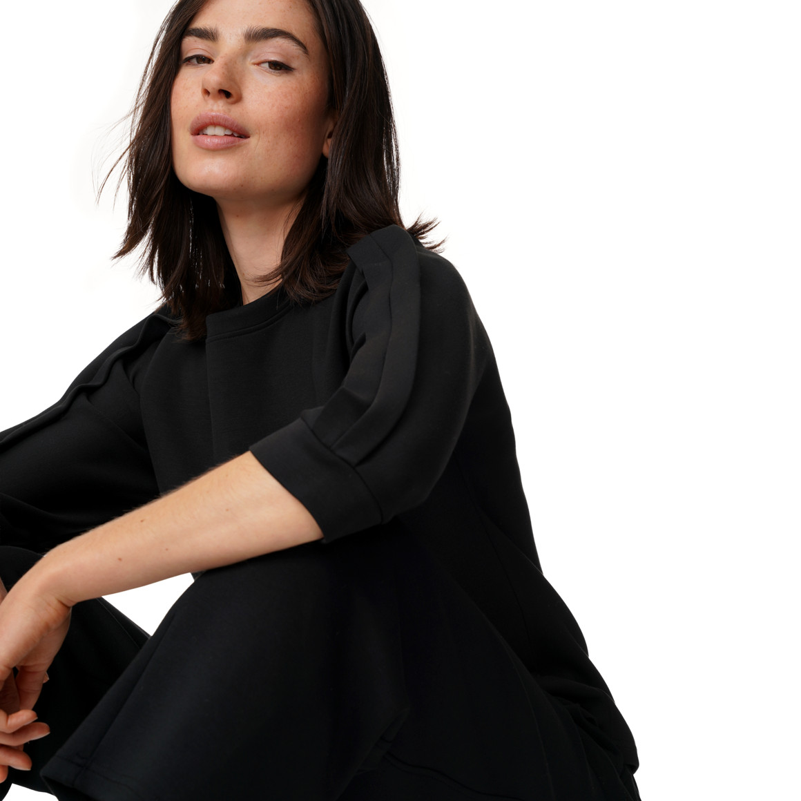 Damen Modal-Shirt in Unifarben