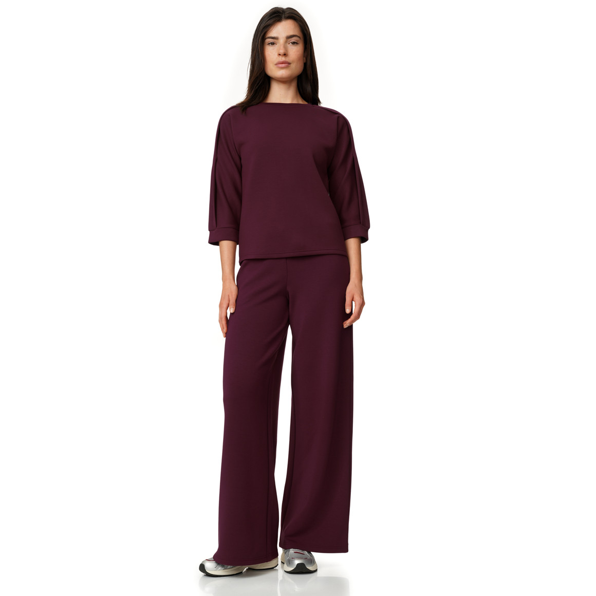 Damen Modal-Shirt in Unifarben
