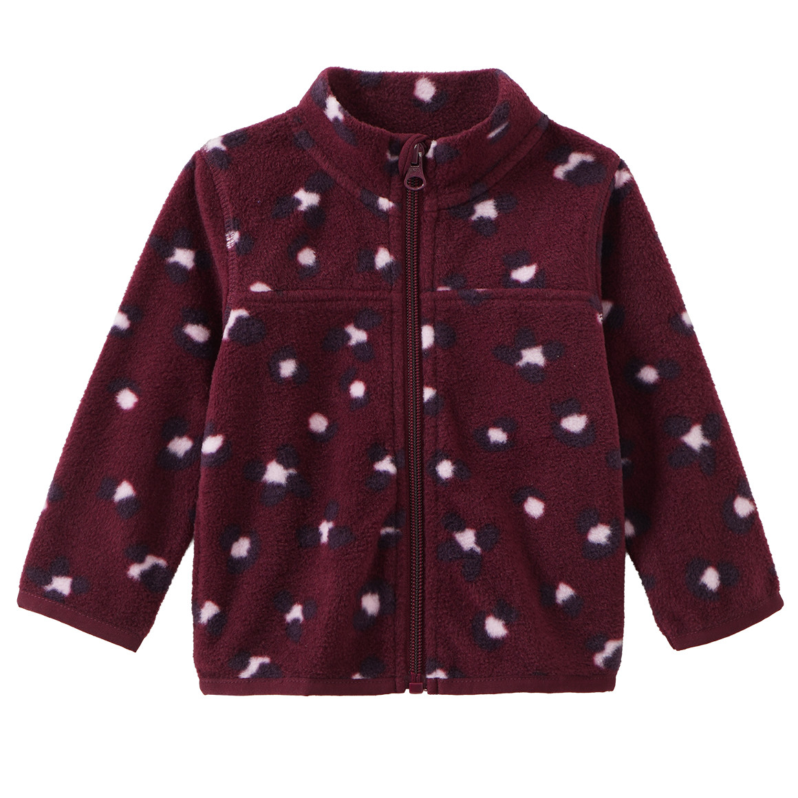 Baby Fleecejacke mit Leo-Muster