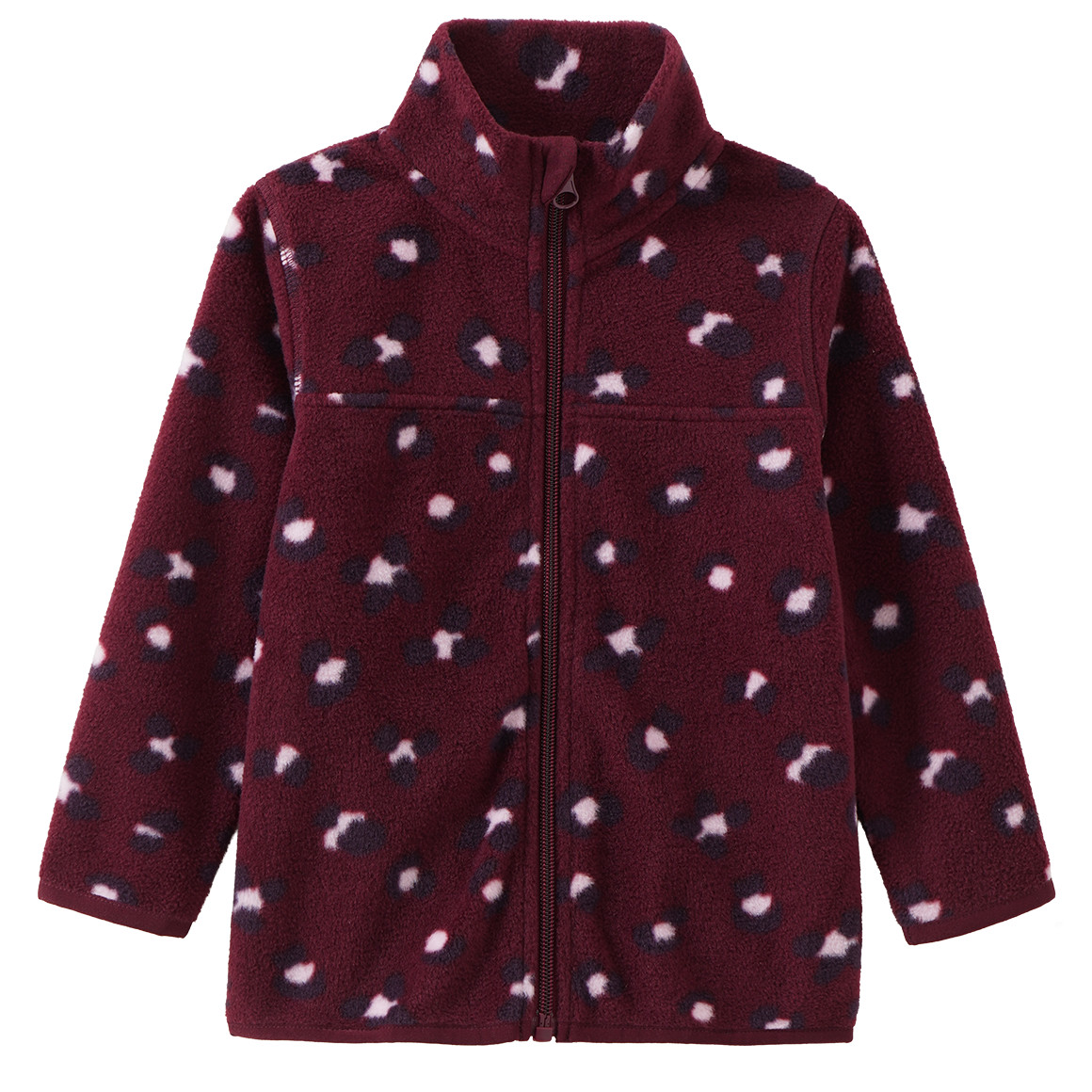 Mädchen Fleecejacke mit Leo-Muster