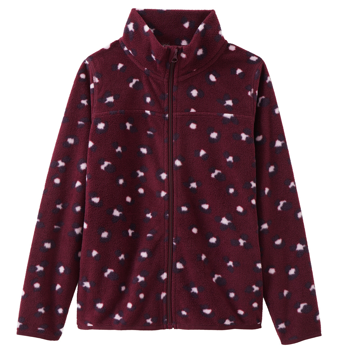 Mädchen Fleecejacke mit Leo-Muster