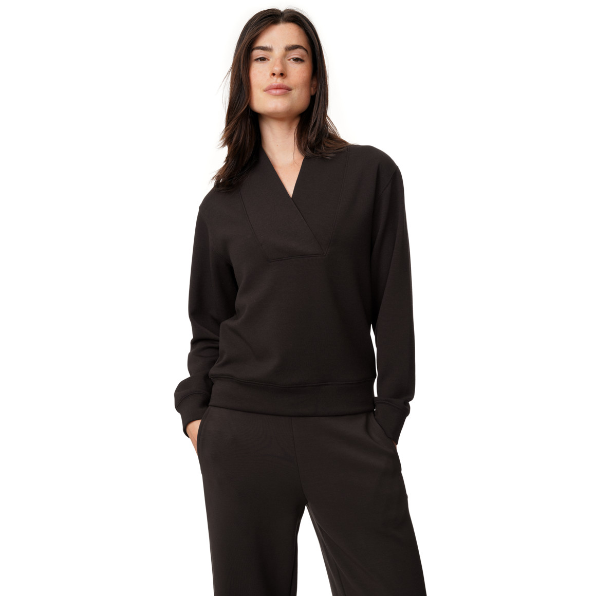 Damen Modal-Shirt in Unifarben