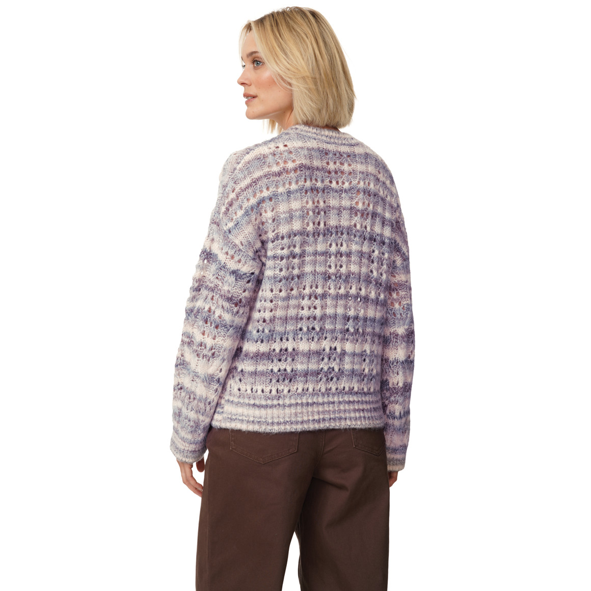 Damen Strickpullover mit Strickmuster