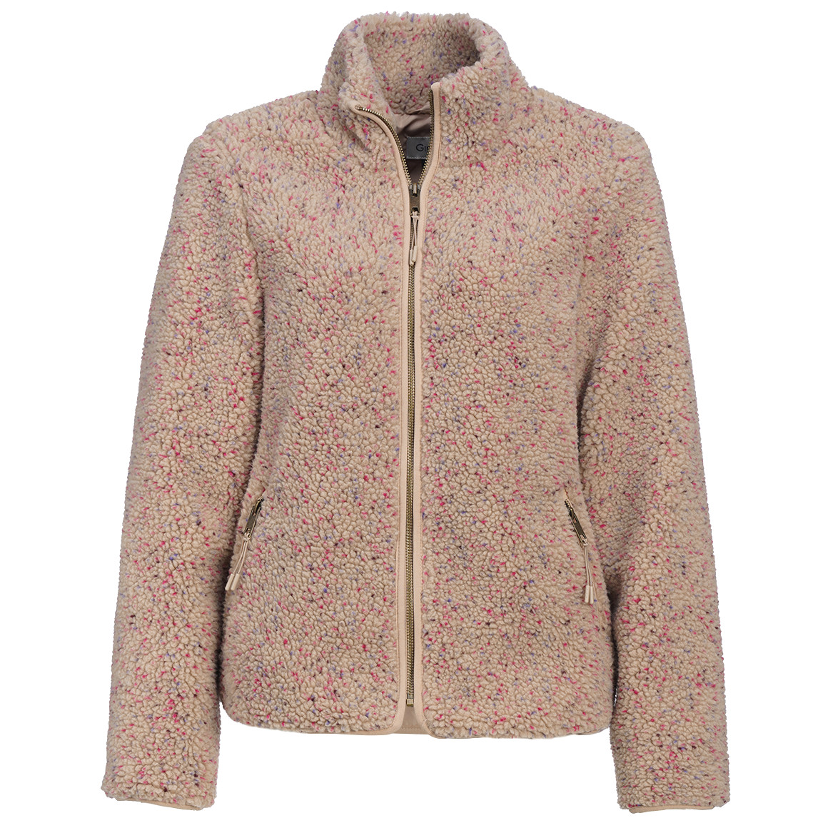 Damen Teddyjacke mit Reißverschluss