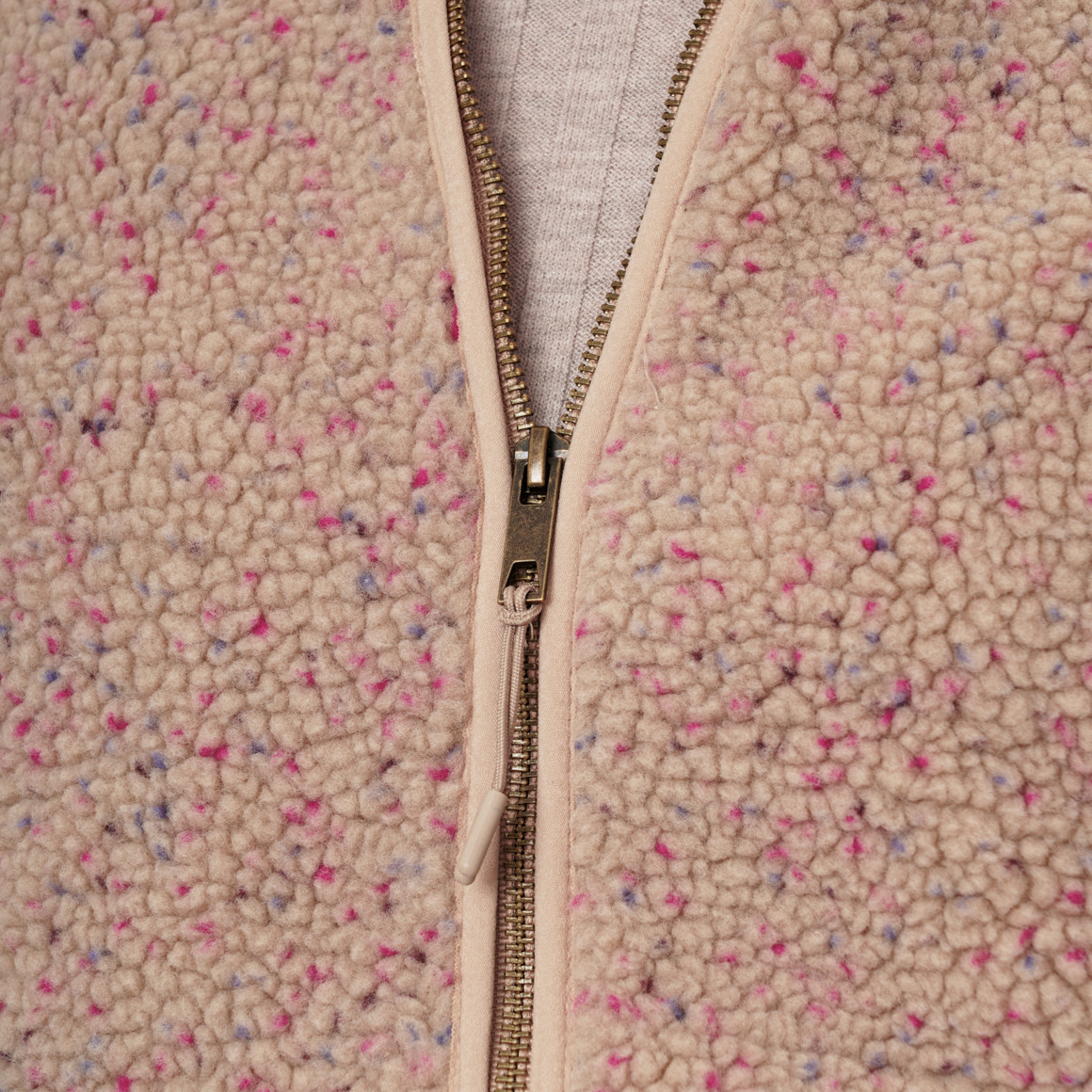 Damen Teddyjacke mit Reißverschluss