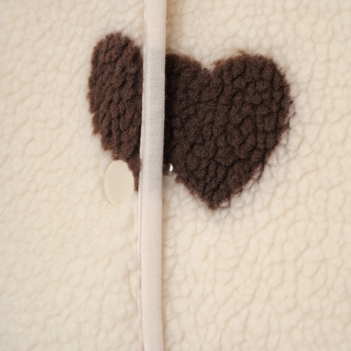 Damen Teddyweste mit Knopfleiste