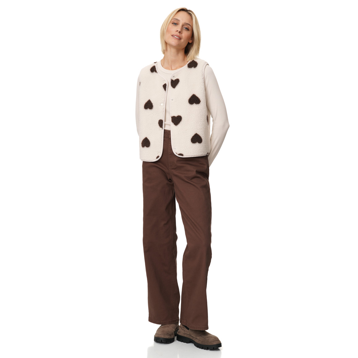 Damen Langarmshirt aus Feinripp
