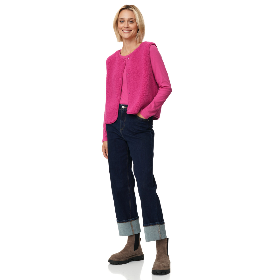 Damen Langarmshirt aus Feinripp