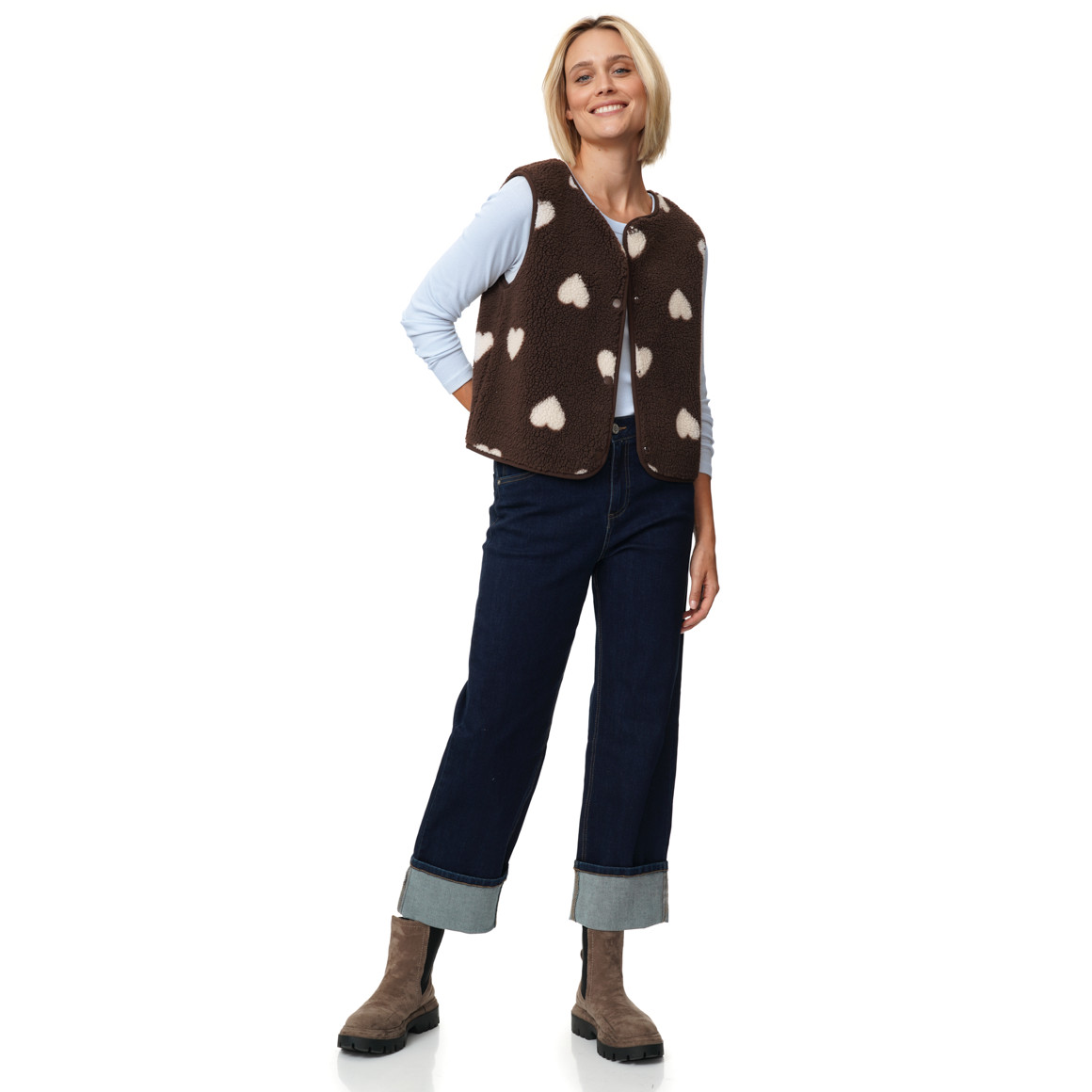 Damen Langarmshirt aus Feinripp