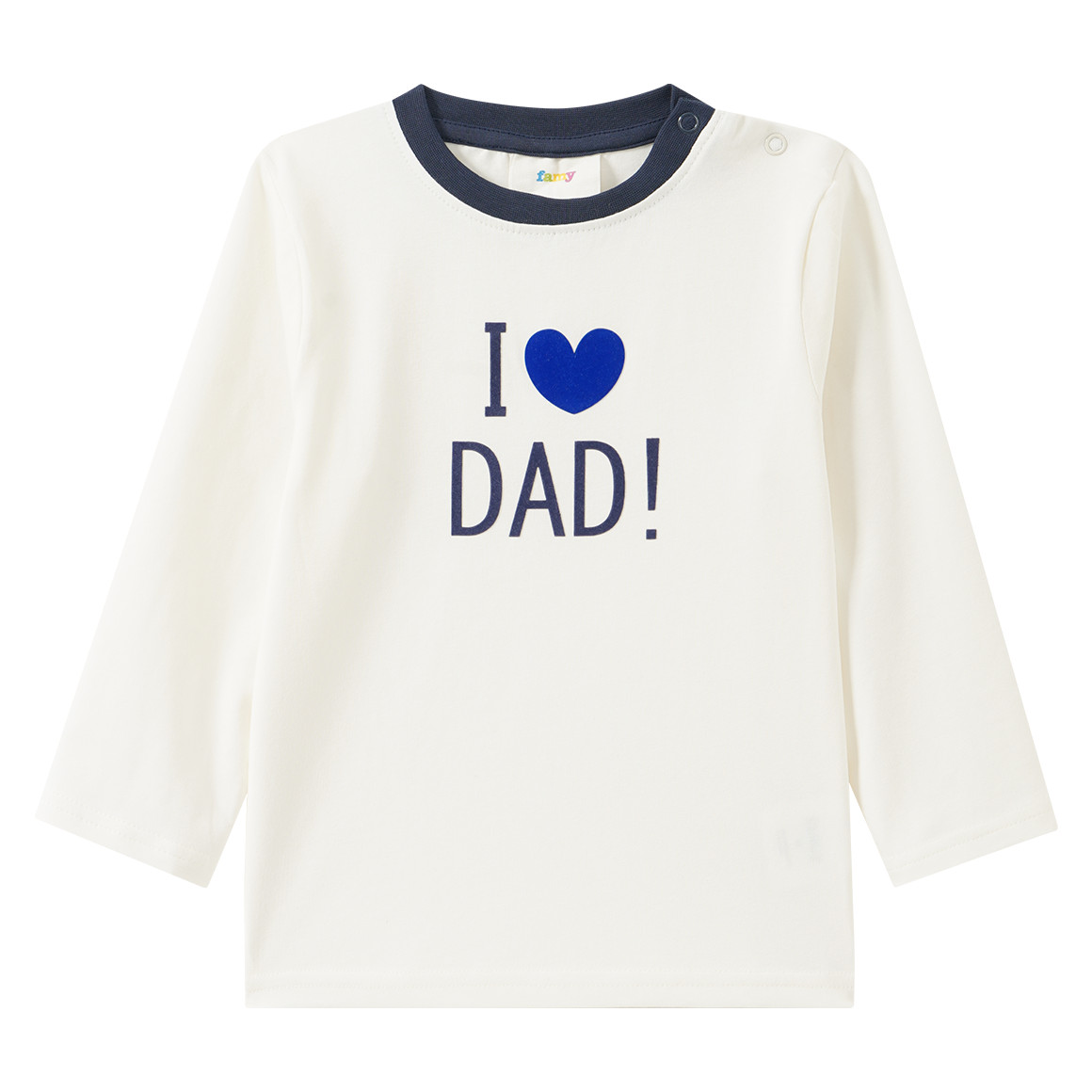 Baby Langarmshirt mit Flock-Print