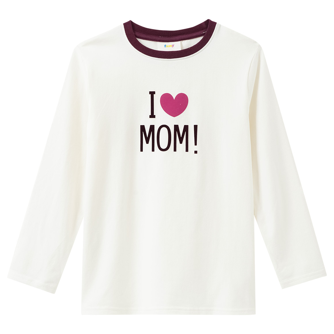 Kinder Langarmshirt mit Flock-Print