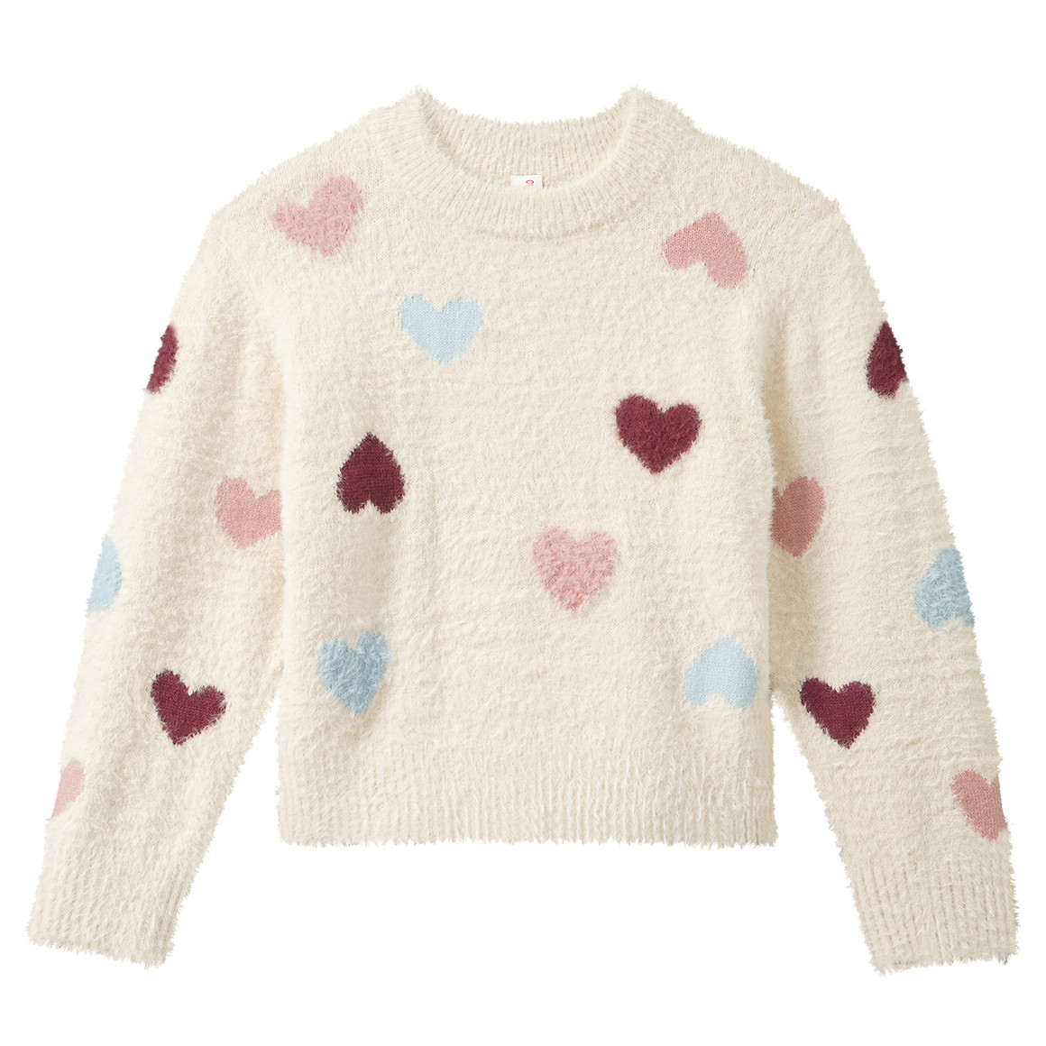 Mädchen Strickpullover mit Ajour-Muster