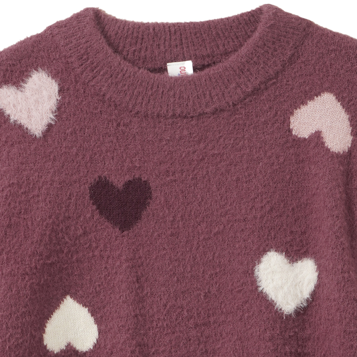 Mädchen Strickpullover mit Ajour-Muster