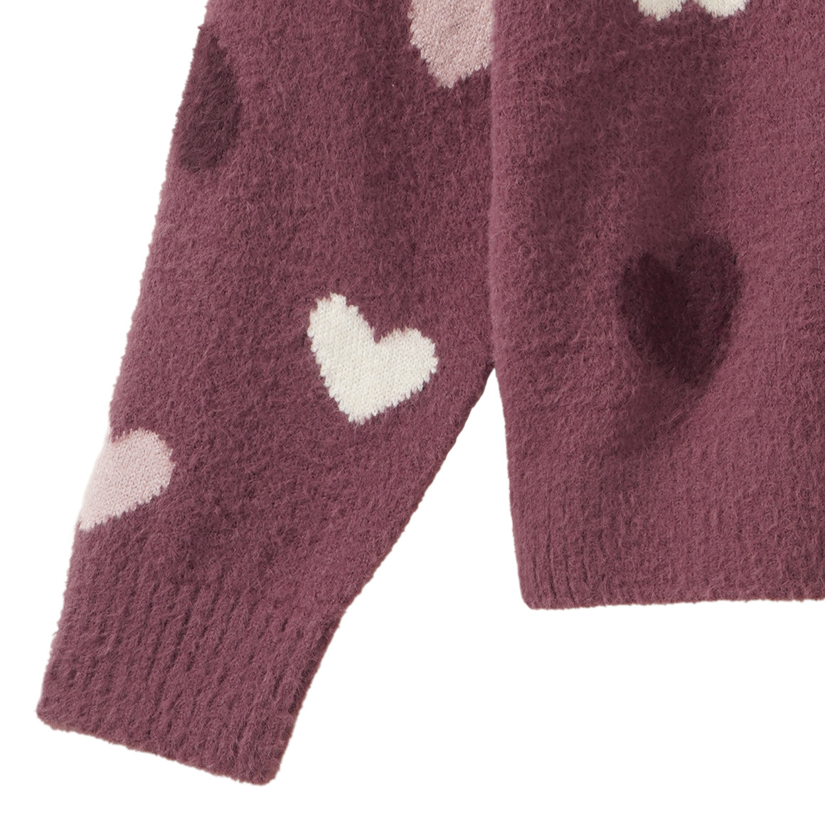 Mädchen Strickpullover mit Ajour-Muster