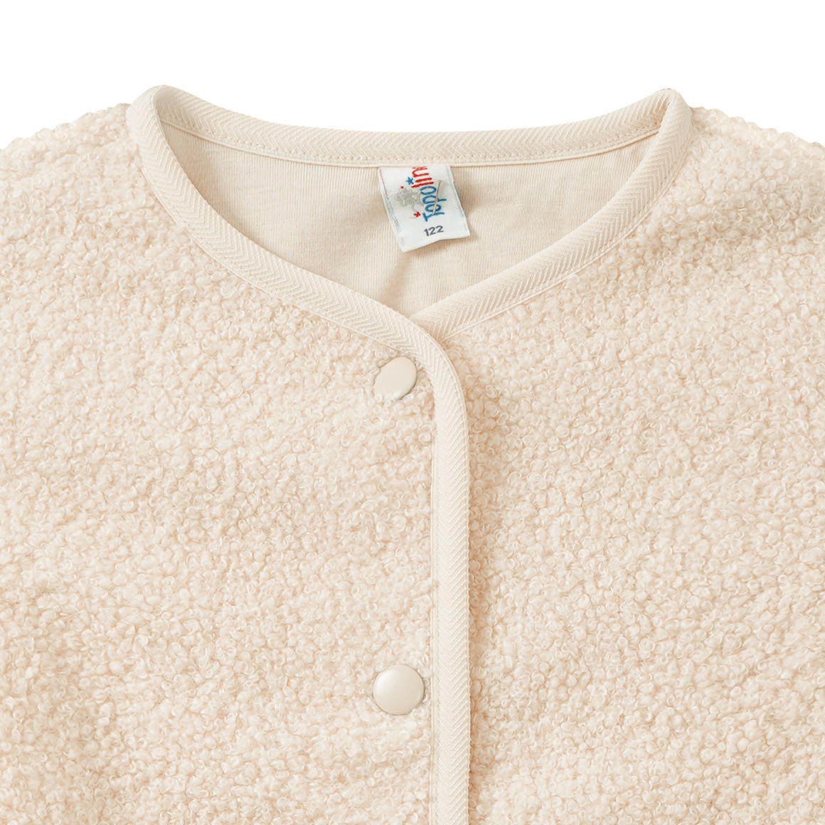 Teddy-gilet voor meisjes met knoopsluiting