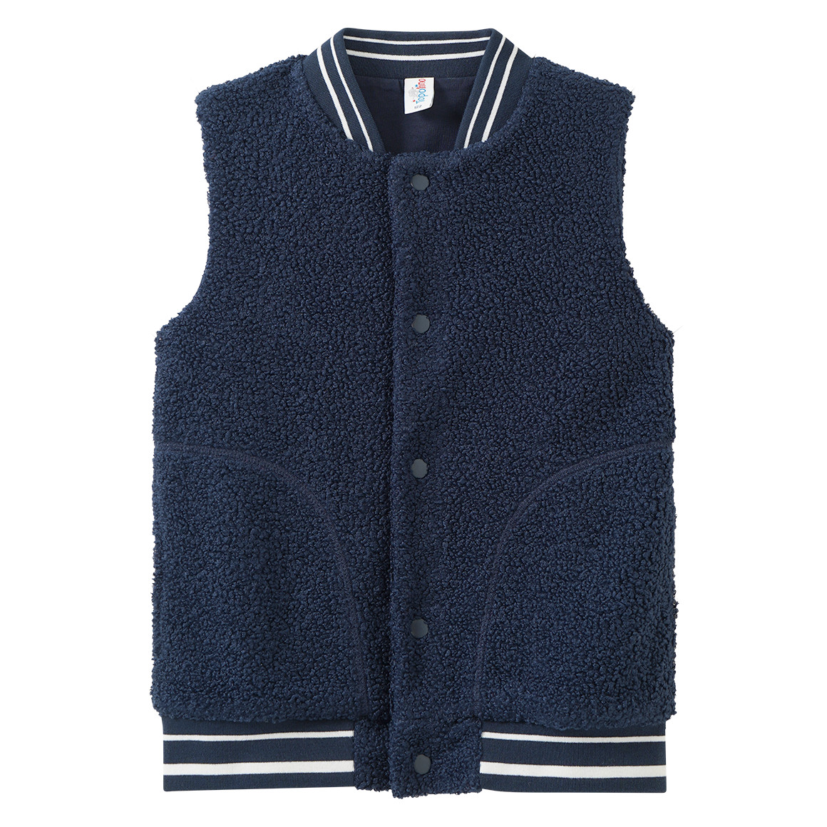 Jungen Teddyweste mit Knopfleiste