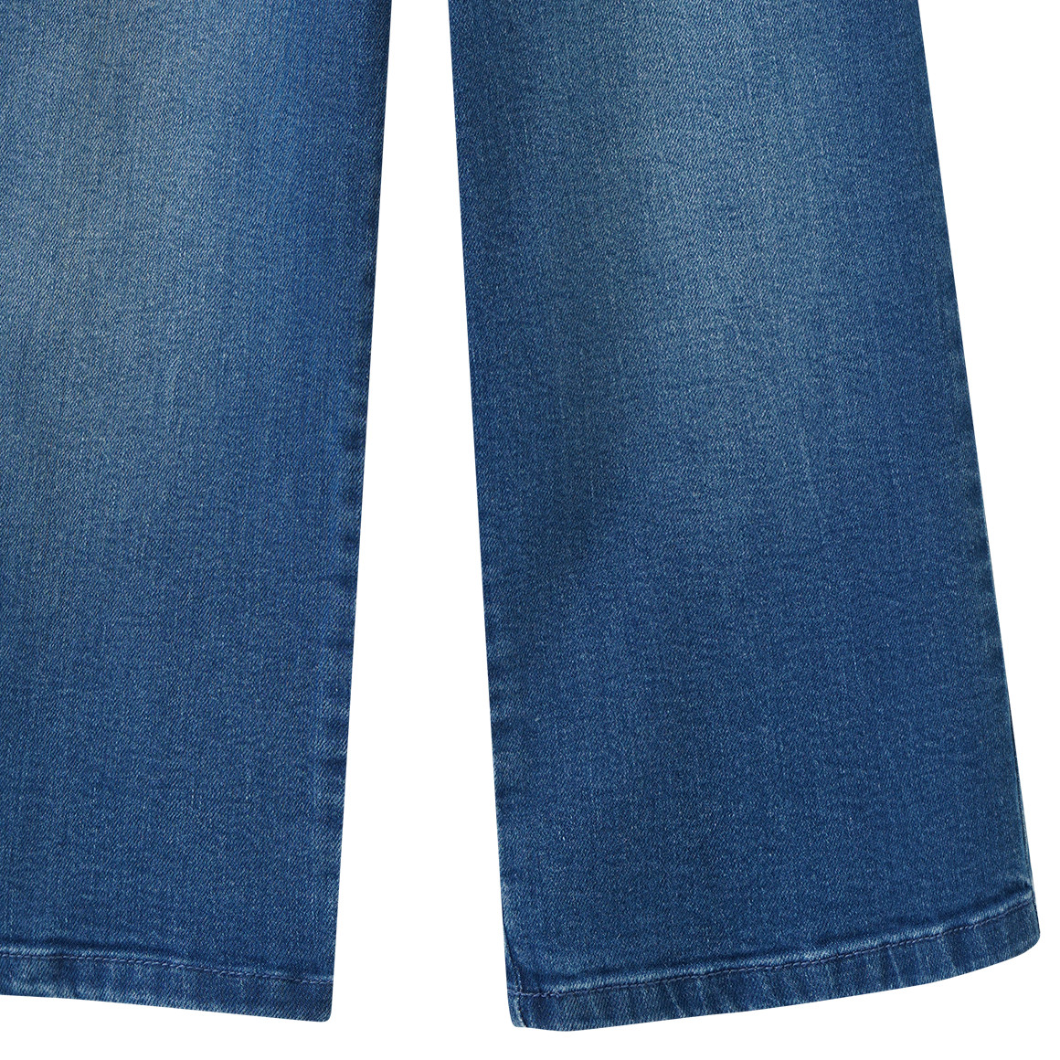 Mädchen Wide-Leg-Jeans mit Knopf