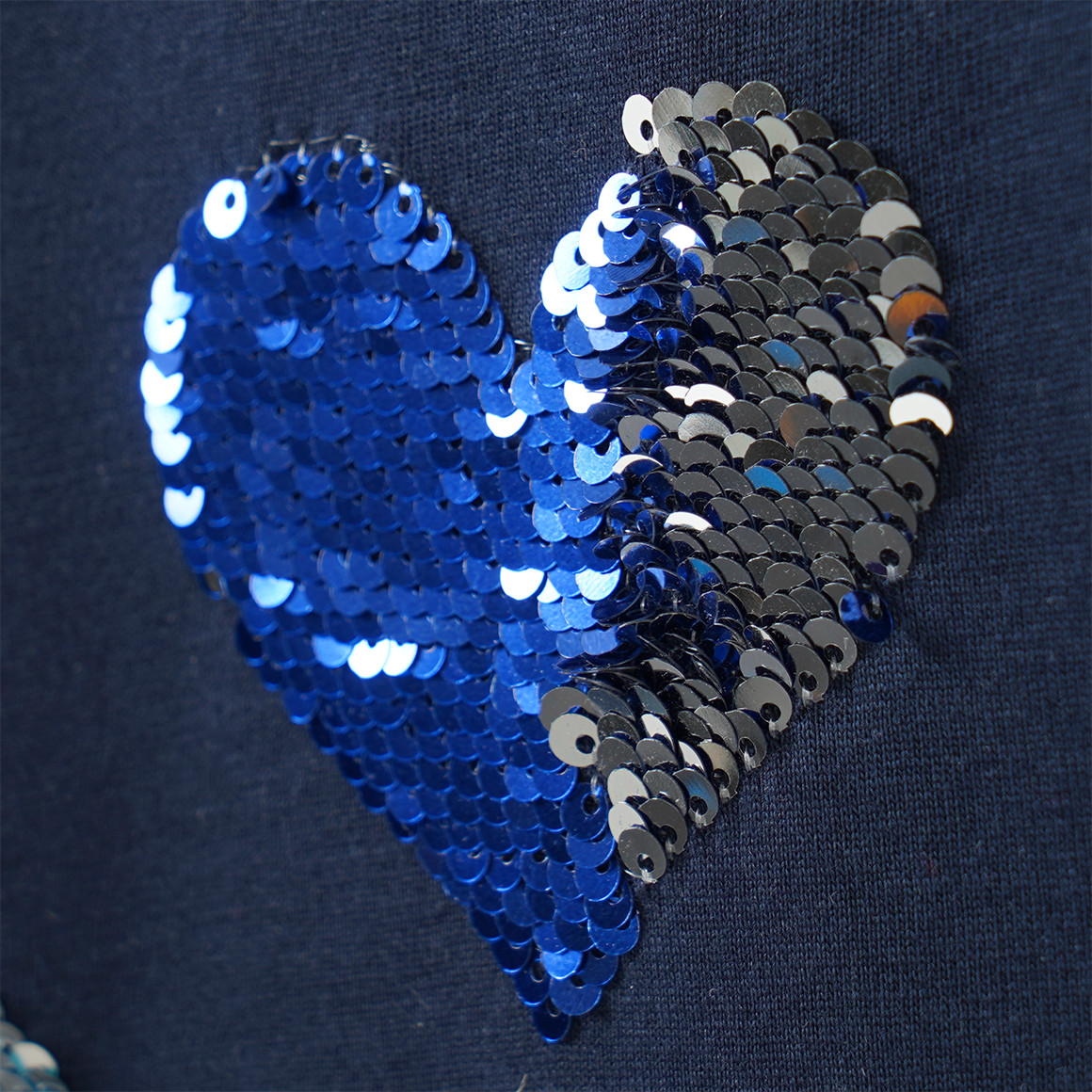 Mädchen Langarmshirt mit Wendepailletten