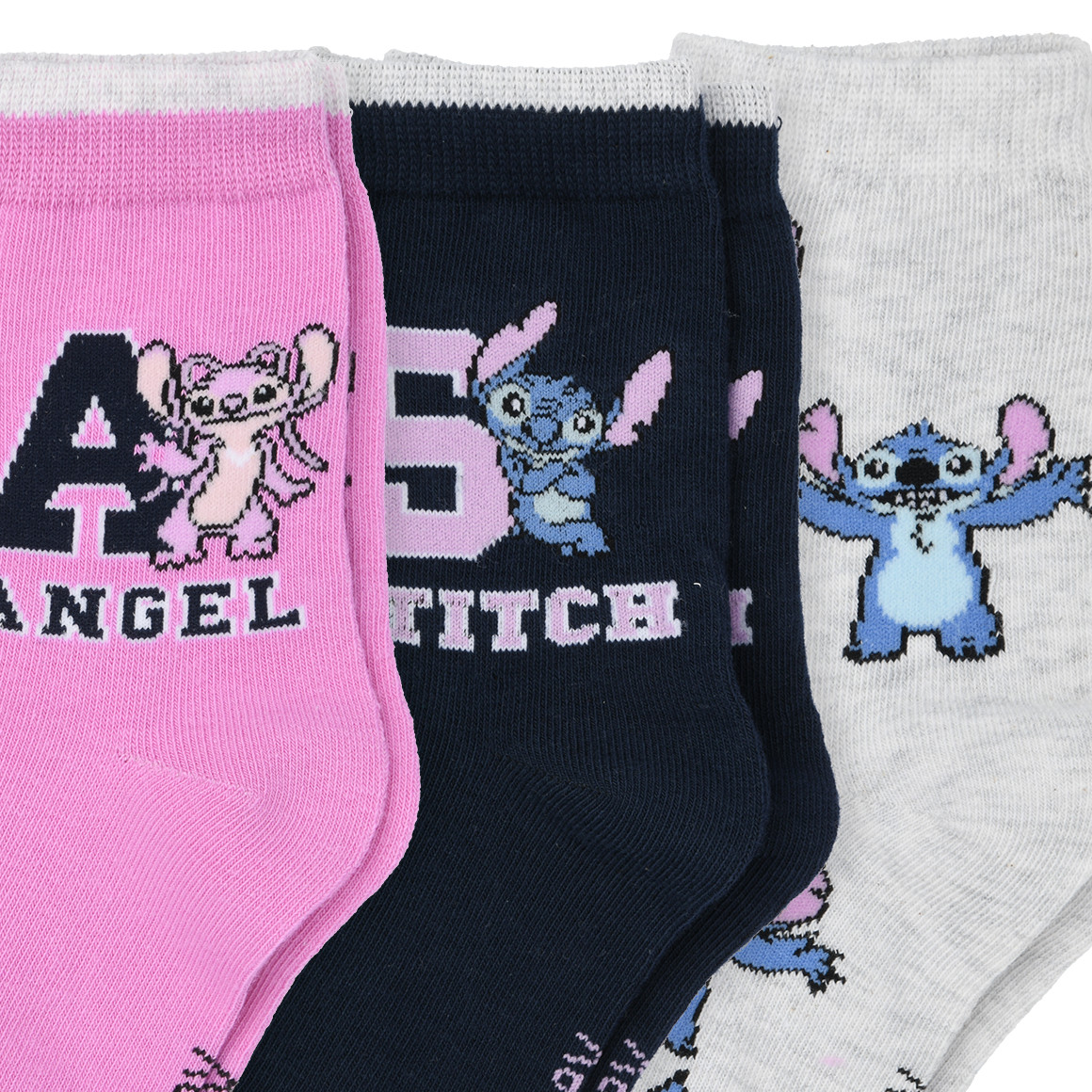 3 Paar Disney Stitch Socken im Set