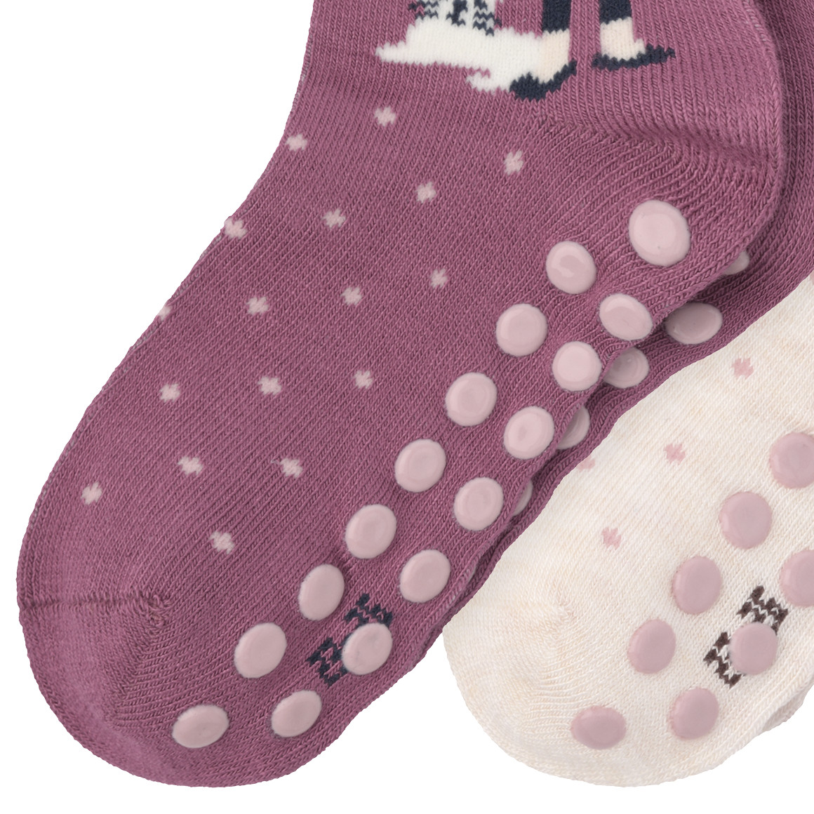 2 Paar Mädchen Stoppersocken mit Motiven