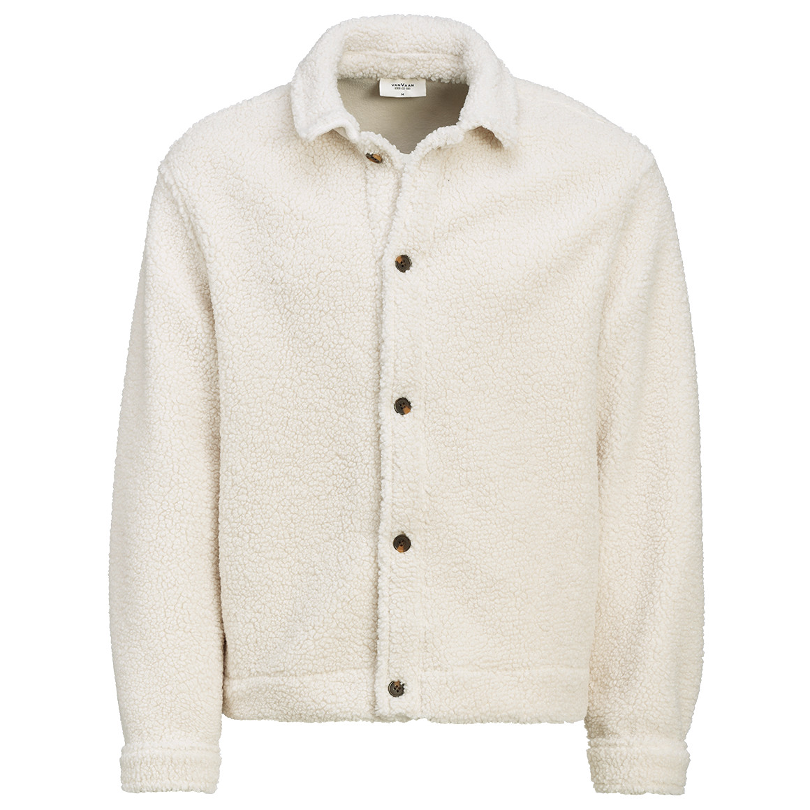 Heren-teddyjasje met knoopsluiting