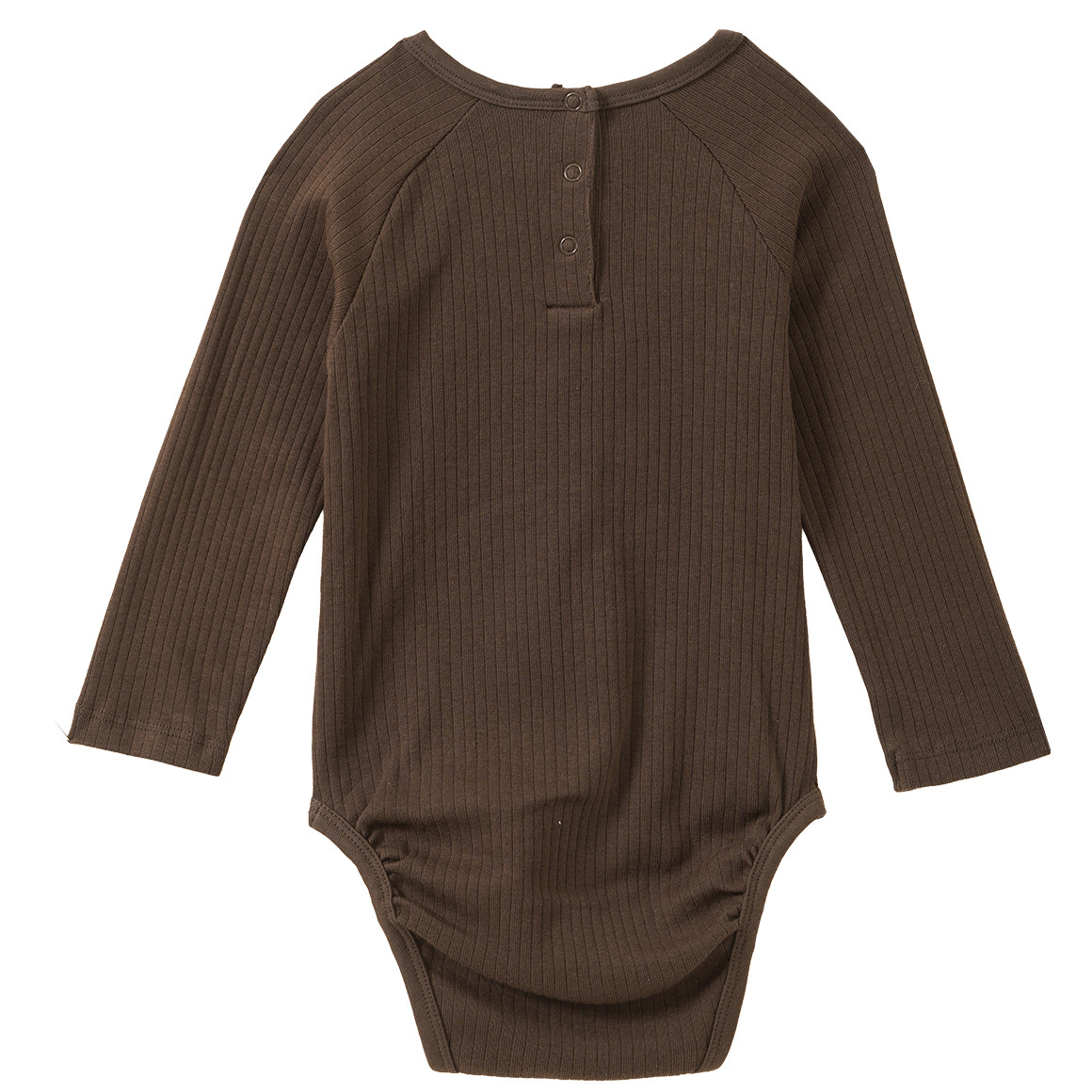 2 Baby Langarmbodys mit Rippstruktur