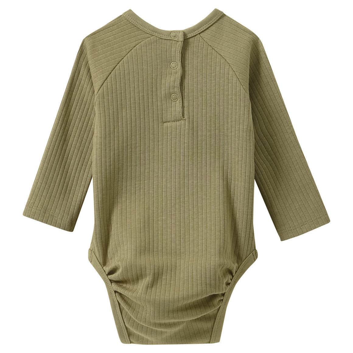 2 Baby Langarmbodys mit Rippstruktur