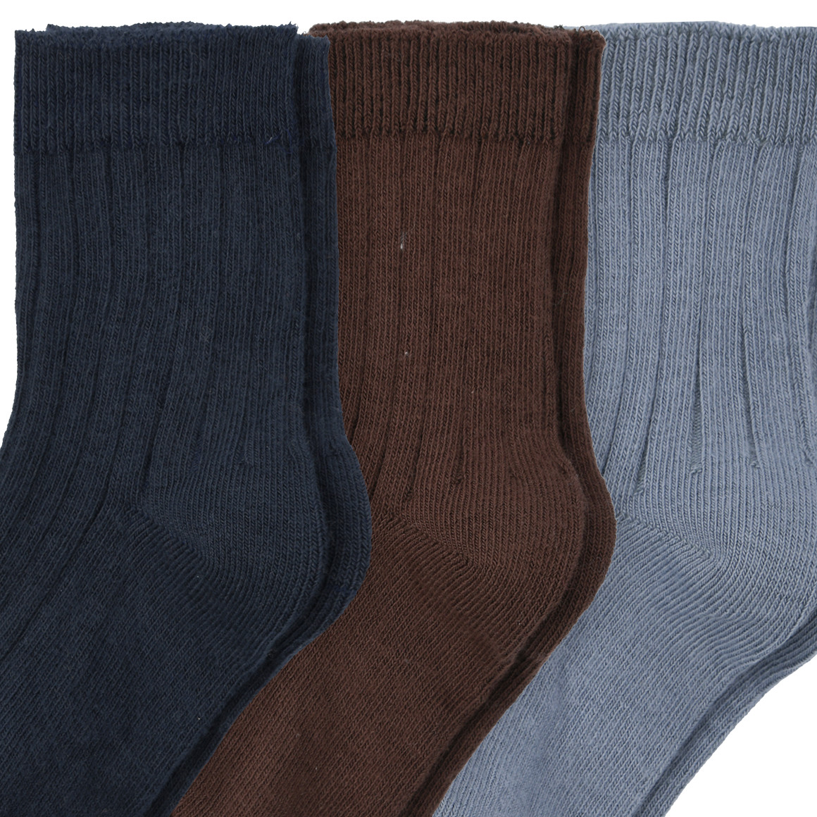 3 Paar Baby Socken mit Rippstruktur