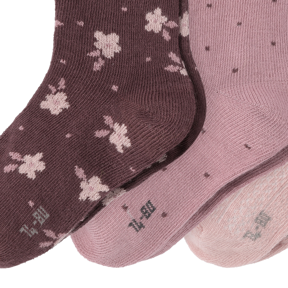 3 Paar Baby Socken im Muster-Mix
