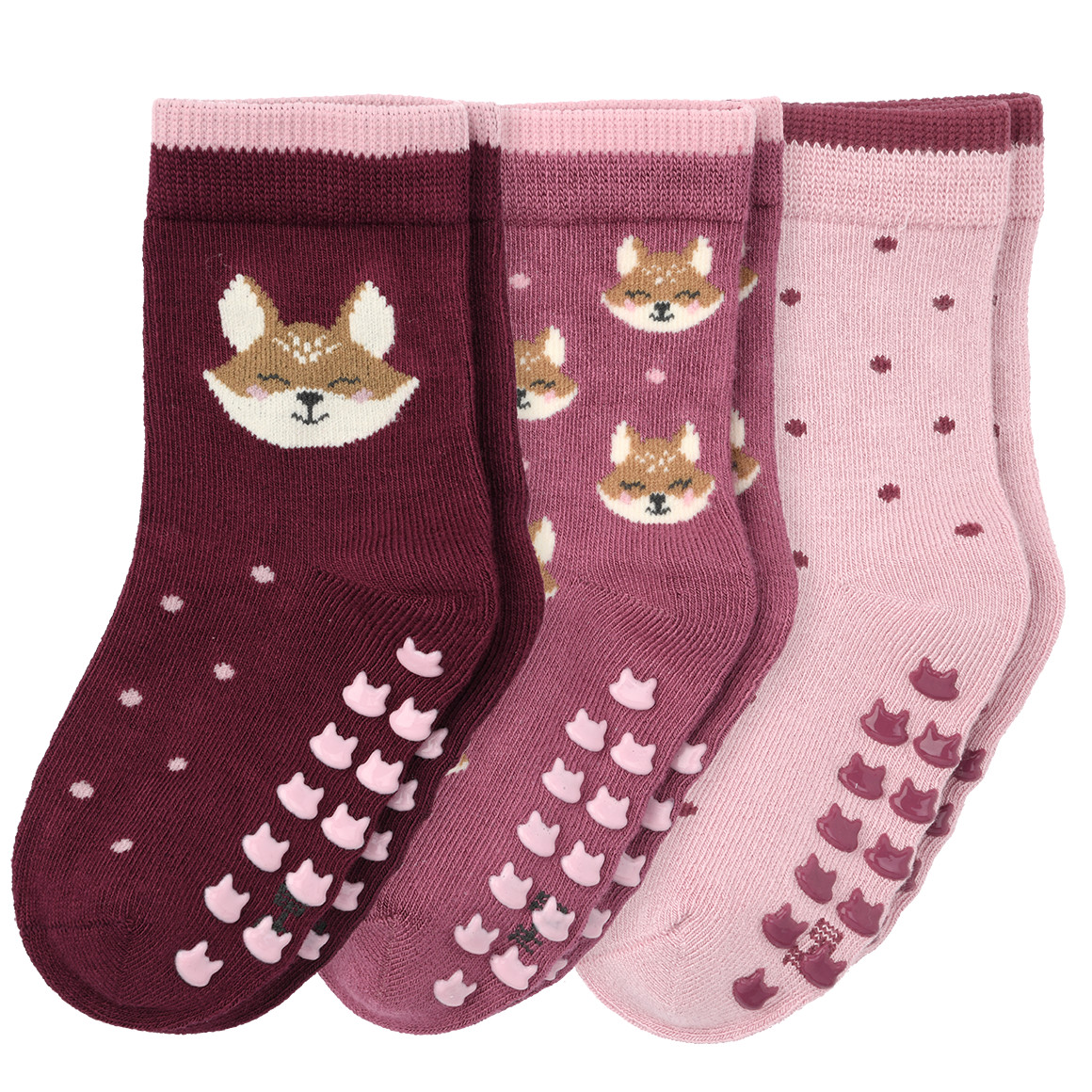 3 Paar Baby Stoppersocken mit Viskose