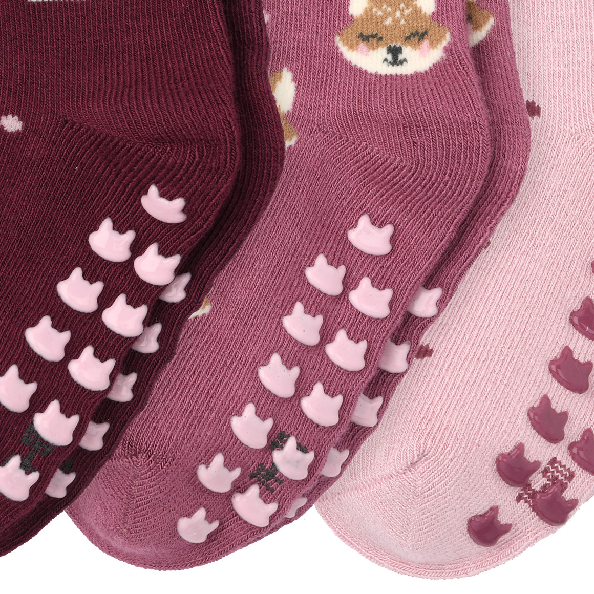 3 Paar Baby Stoppersocken mit Viskose
