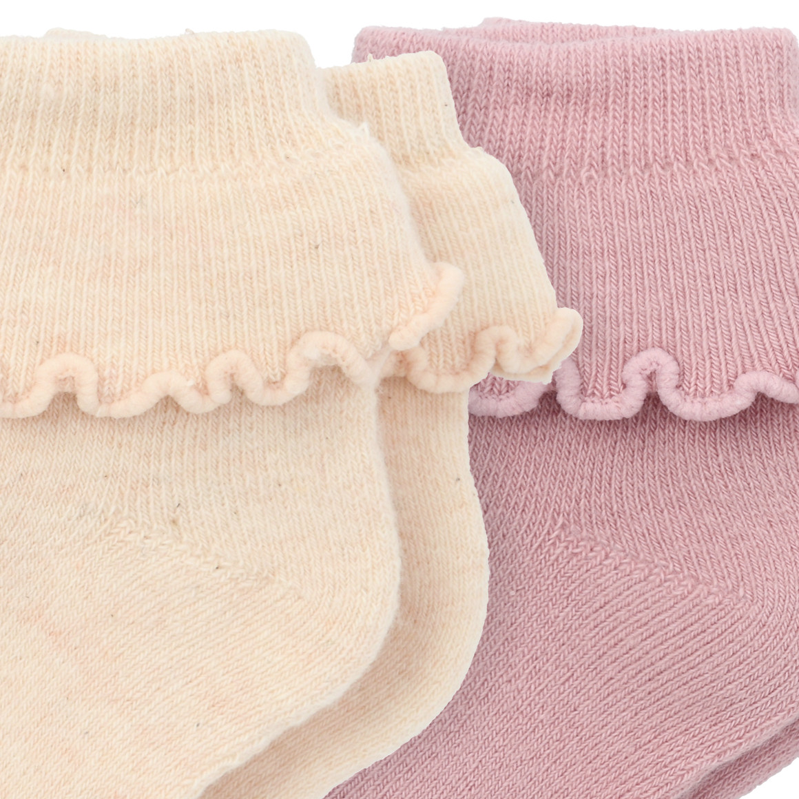 2 Paar Newborn Socken mit Bio-Baumwolle