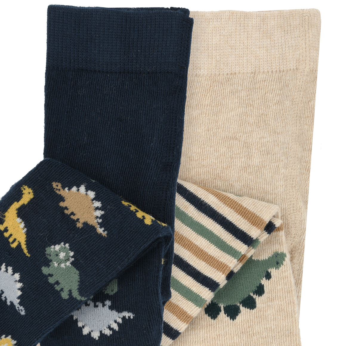 2 Baby Strumpfhosen mit Dino-Motiven