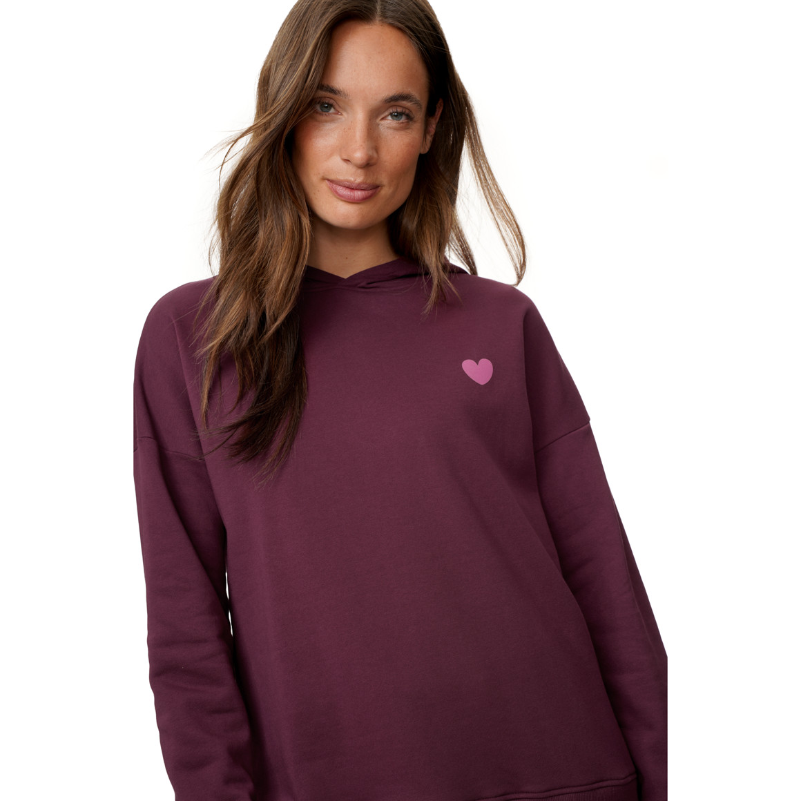Damen Hoodie mit Flock-Print