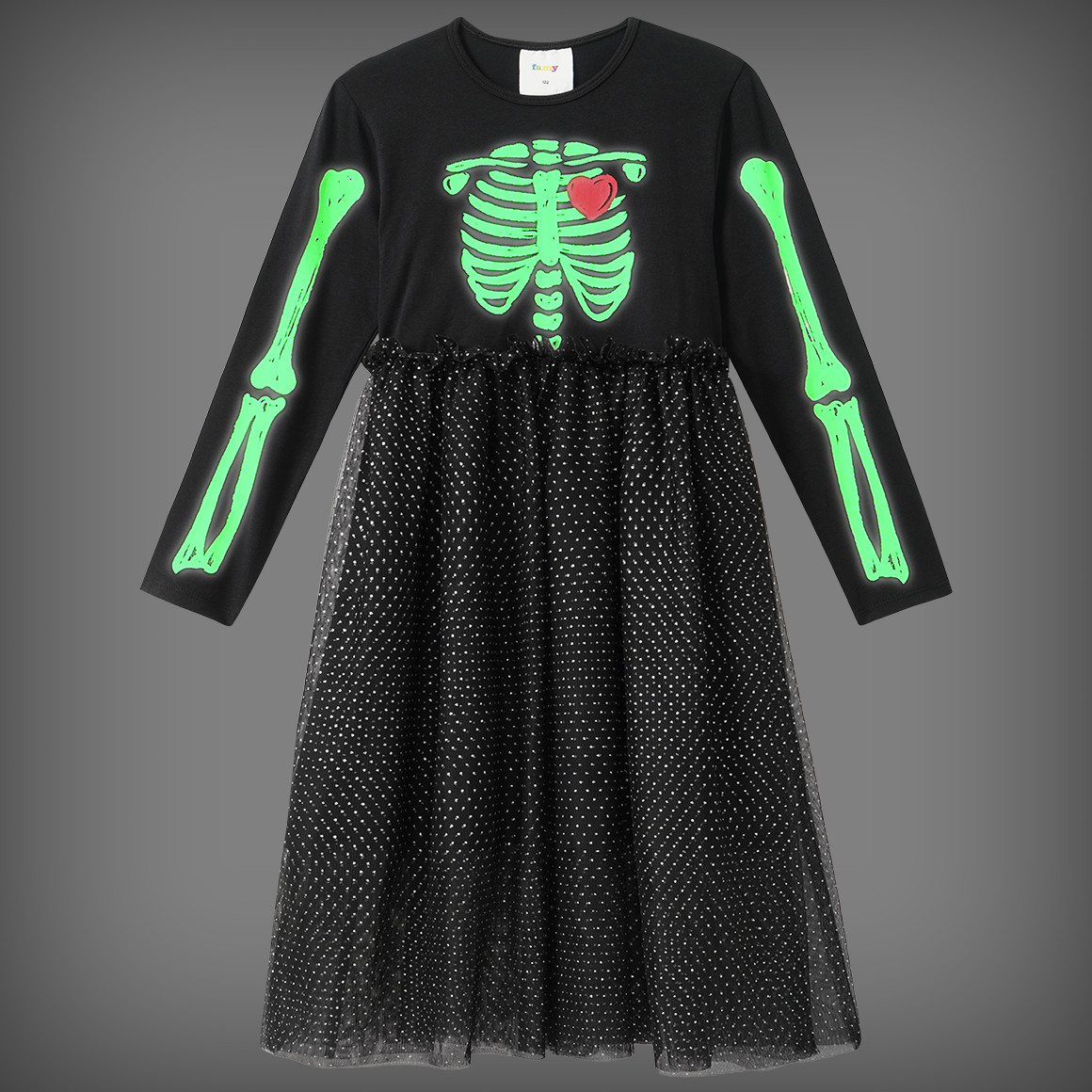 Mädchen Halloween-Kleid mit Tüll