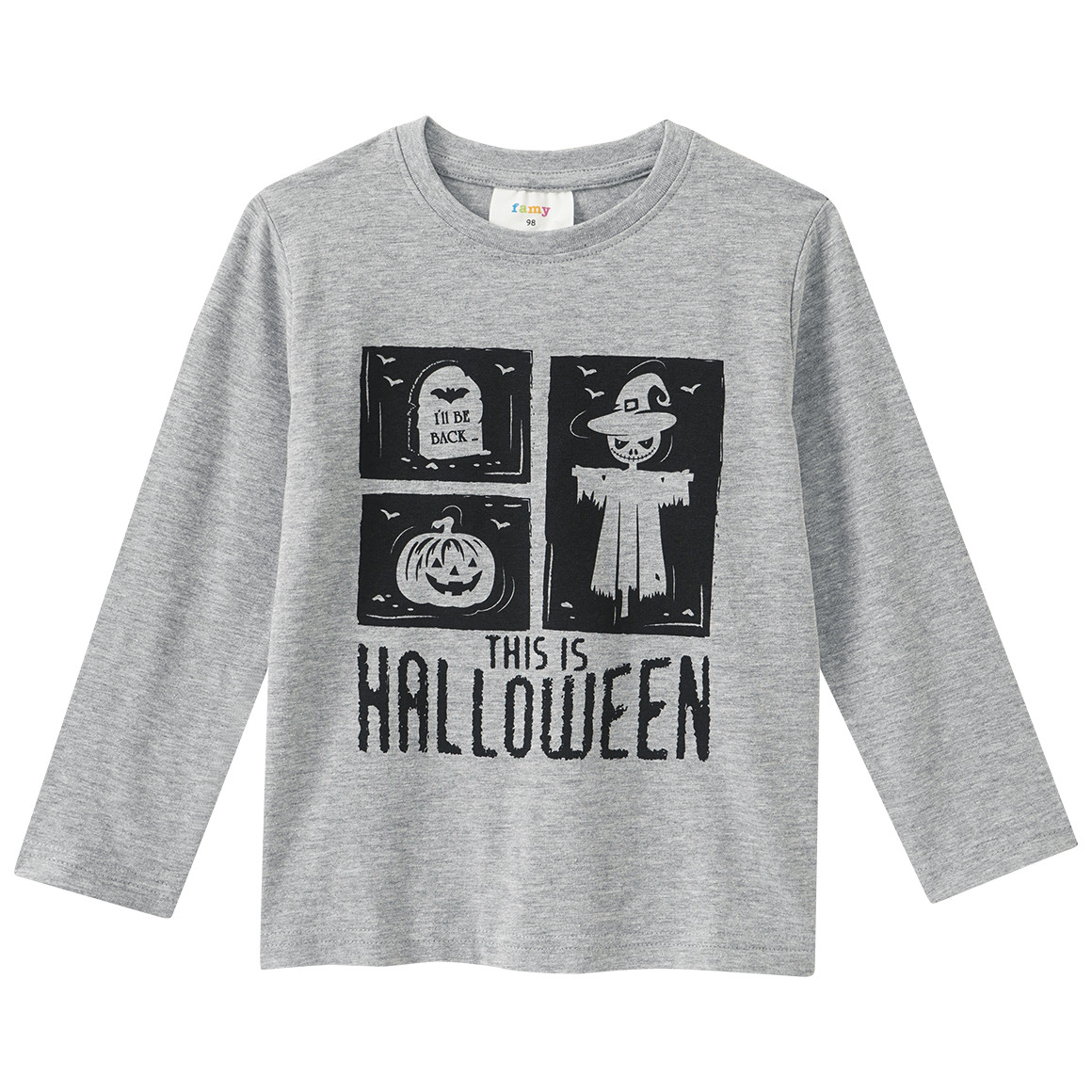 Kinder Langarmshirt im Halloween-Look